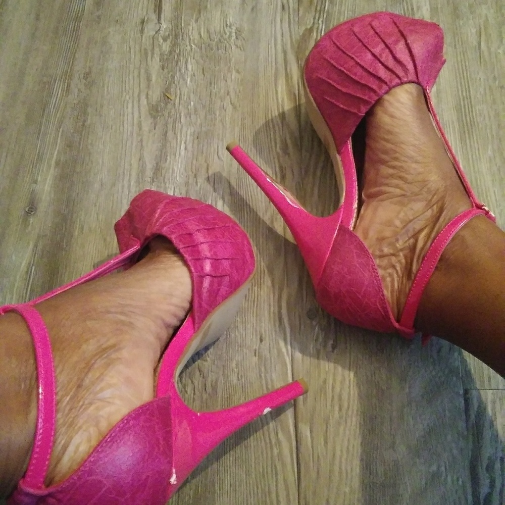 Hot Pink Stilettos heels